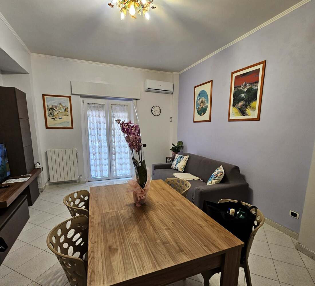 Il soggiorno con la smart TV